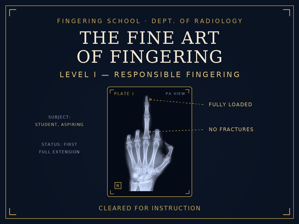 The Fine Art of Fingering — Level 1: Foundations of Responsible Fingering